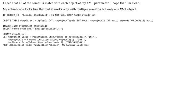 Databases: Insert multiple times XML data (SQL SERVER) смотреть онлайн