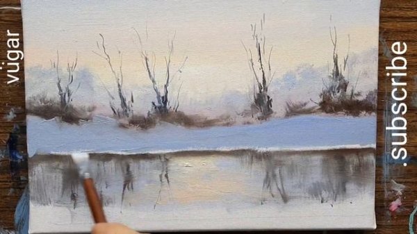 Зимний пейзаж Winter landscape Vugar Mamedov