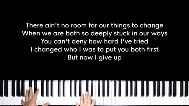 Easy on me - Adele (LOWER Key Karaoke) - Piano Instrumental Cover with Lyrics смотреть онлайн