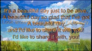 It's a Beautiful Day SONG by Greg & Steve / preschool, primary school, for kids | ArtWay Music