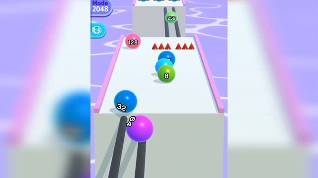 Satisfying mobile game video ball run 2048 -ball run infinity gameplay walkthrough part 12 смотреть онлайн