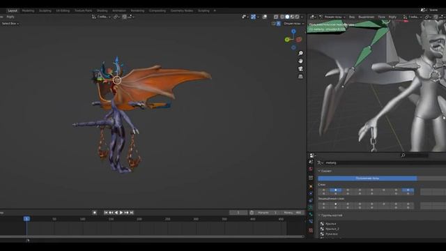 Skinning персонажа + animation в Blender с последующим импортом в Unity смотреть онлайн