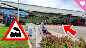 Поезд с ракетой /военные поезда /высокоскоростные поезда / Музей РЖД СПБ