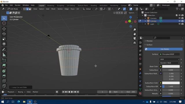 Making a coffee cup in Blender смотреть онлайн