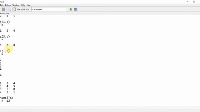 GNU Octave Tutorial 6: Operating on matrix смотреть онлайн