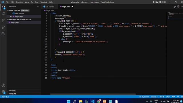 Create a Login and Logout System using PHP #systemdesign #systemdevelopment #programminglanguage смотреть онлайн
