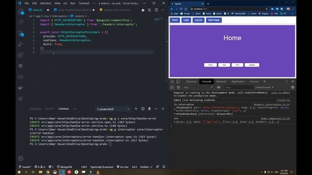 HttpClient - Part 4 : Interceptors | Master Angular Framework In Arabic смотреть онлайн