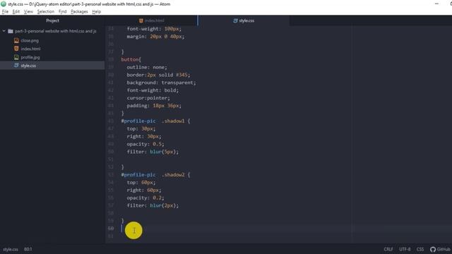How To Make Personal Website Header Using HTML, CSS & JS project || 2021 css3 project new version| смотреть онлайн