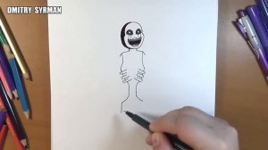 How to draw Nightmarionne, FNaF, Как нарисовать Марионетку, ФНаФ