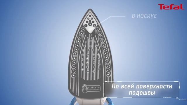 Утюг с подошвой Durilium от Tefal смотреть онлайн
