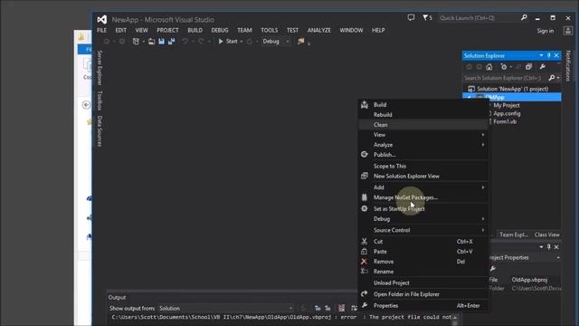 Copying a Project in Visual Studio смотреть онлайн
