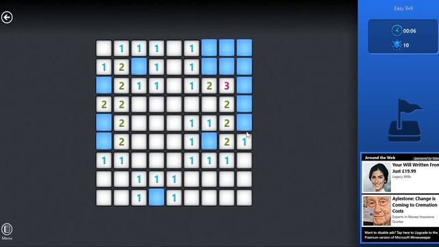 Microsoft Minesweeper Easy/Beginner in 11s смотреть онлайн