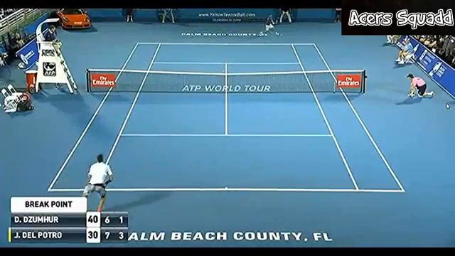 Damir Dzumhur Vs Juan Martin Del Potro Delray Beach 2017 Highlights Part 2 смотреть онлайн