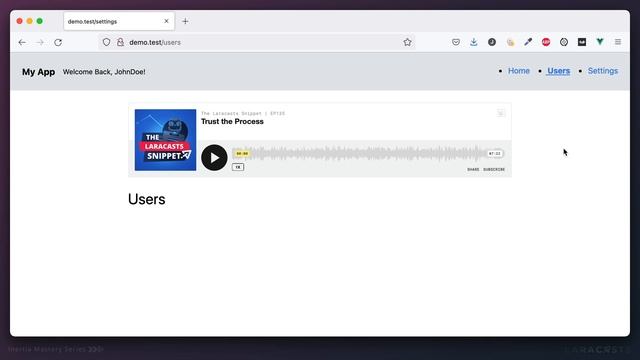Build Modern Laravel Apps Using Inertia.js - Ep 12, Persistent Layouts смотреть онлайн