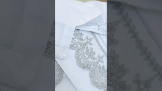 Белоснежное постельное белье из Сатина Lux с кружевами. смотреть онлайн
