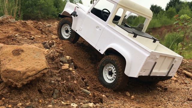 scale rc land rover defender 90 pickup open diff test mst cmx cfx axles смотреть онлайн