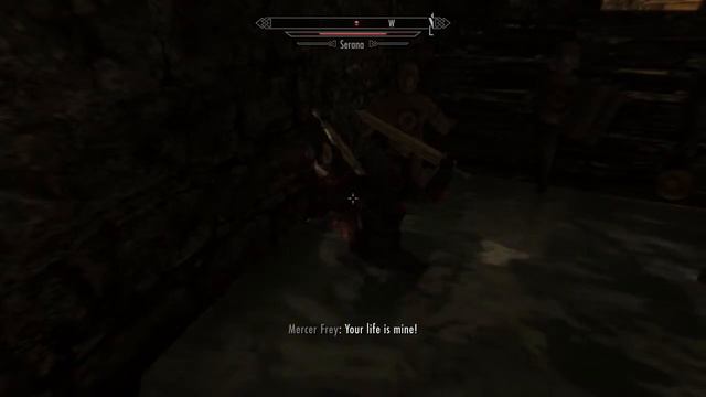 Skyrim - Mercer Frey vs Serana (Legendary Difficulty) смотреть онлайн