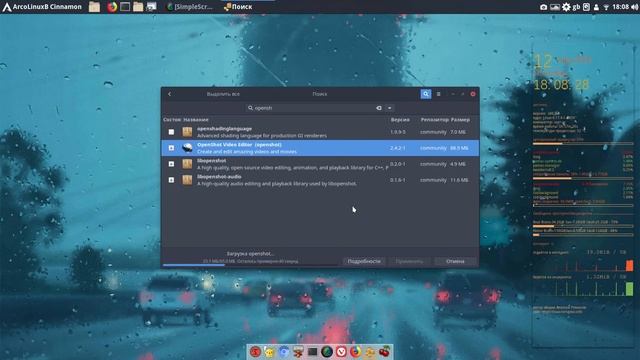 1 ArcolinuxB Cinnamon установка и настройка смотреть онлайн