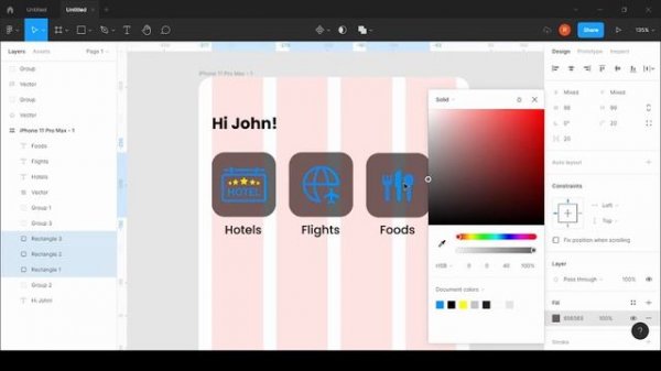 Hotel Booking App UI Desgin In Figma | Figma Tutorial |