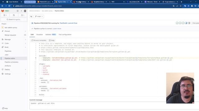 Laborátorio IAC - Implementação Zabbix Proxy com Terraform + Ansible com Gitlab-ci смотреть онлайн