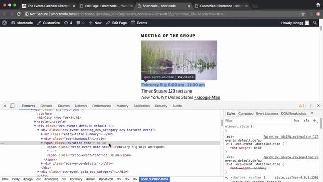 Changing the styling of The Events Calendar Shortcode using the WordPress Customizer смотреть онлайн