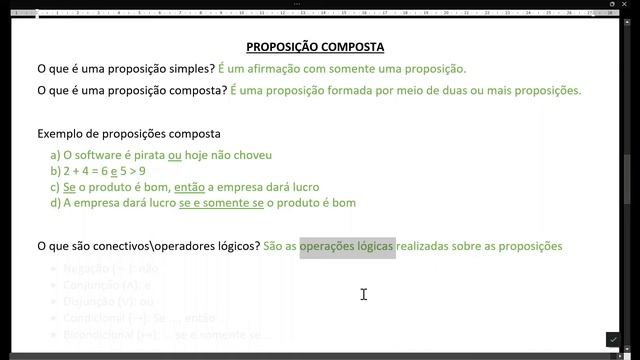 Proposição Lógica Matemática com exemplos e Operadores Lógicos Matemáticos ??? смотреть онлайн