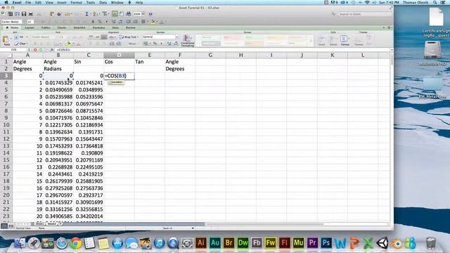 Basic Trigonometry in Excel смотреть онлайн