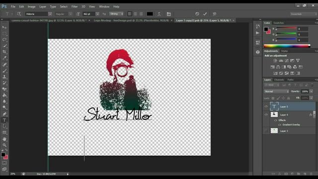 Photography Logo In Photoshop | Download Free Phottoshop Mock up file смотреть онлайн