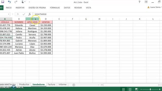 Act 3 Sena Virtual - Manejo de Herramientas Microsoft Office 2016: Excel смотреть онлайн