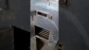 Толстостенная печь для бани из 530 трубы. Печь из трубы