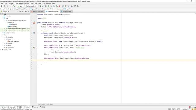 Android | App | Development | Training | Java : How to stop a Service смотреть онлайн