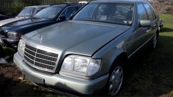 Flexiny,Mercedes-Benz 1993 года w140 S350TD запускается спустя 1 год