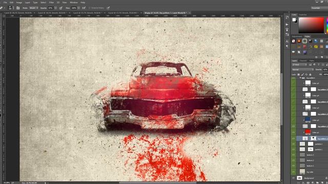 Smudge - Photoshop Action Tutorial смотреть онлайн
