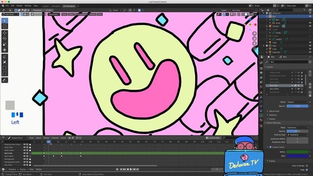 Blender 2D/3D for beginners, drawing and animating with greasepencil - Part 2/2 смотреть онлайн