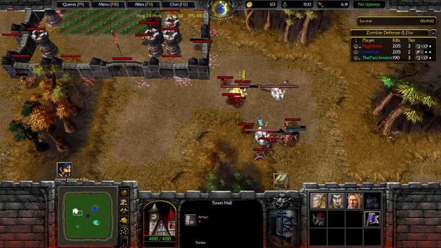 【WarCraft 3】Zombie Defense v0.21w ► Game 24 (Marine) ★ Normal | Plains (25 Minutes) ║#268║ смотреть онлайн