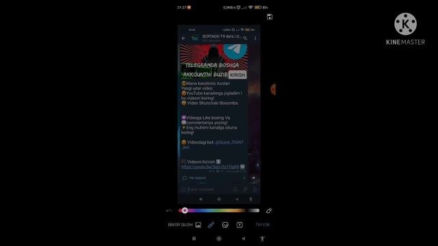 TELEGRAM 8 MILLION OBUNACHI QOSHISH 😱😱😱