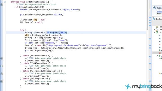 Facebook SDK for Android 8 - JSON and Facebook Graph parsing смотреть онлайн