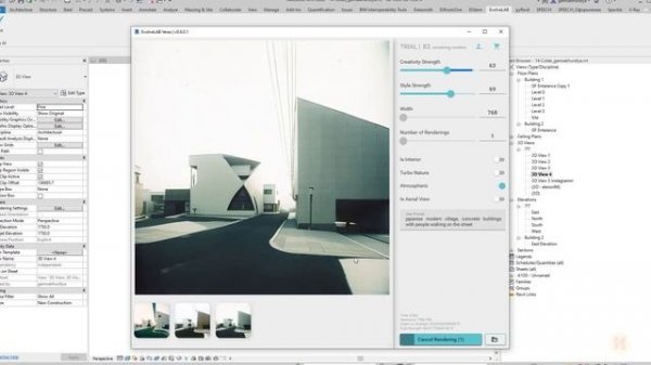 AI render in Revit | Veras AI Render by EvolveLab