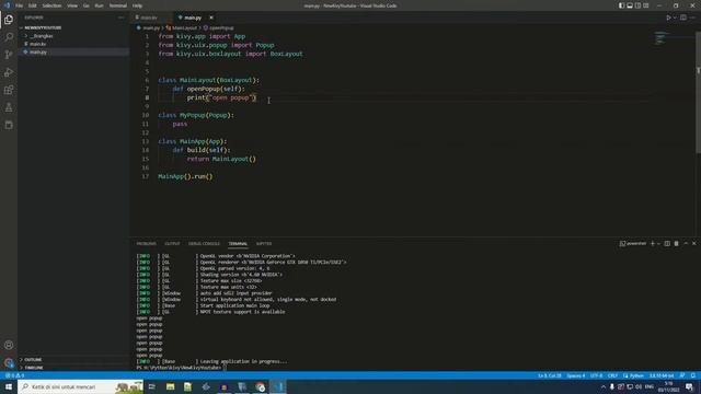 Python Kivy #13 | Popup | Tutorial Belajar Desktop Programming dan Android Di Python Untuk Pemula смотреть онлайн