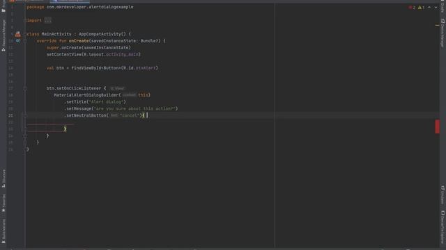Alert dialog in 4 minutes. Kotlin Android studio смотреть онлайн