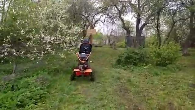 минитрактор-газонокосилка своими руками. косим сад. тест драйв. смотреть онлайн