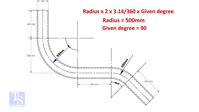 STEEL PIPE - HOW TO CALCULATE AND MARK PIPE OR ROD BENDS- fit up TUTORIAL смотреть онлайн