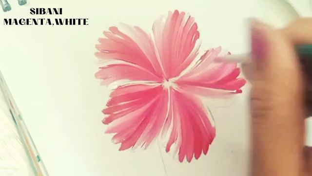 HOW TO DO A HIBISCUS FLOWER -STEP BY STEP ACRYLIC PAINTING||#art#painting#viral#tutorial#best#video смотреть онлайн
