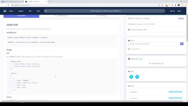 JSON-Diff - ForgeBox Module of the Week - 1/11/22 - Episode 130 смотреть онлайн