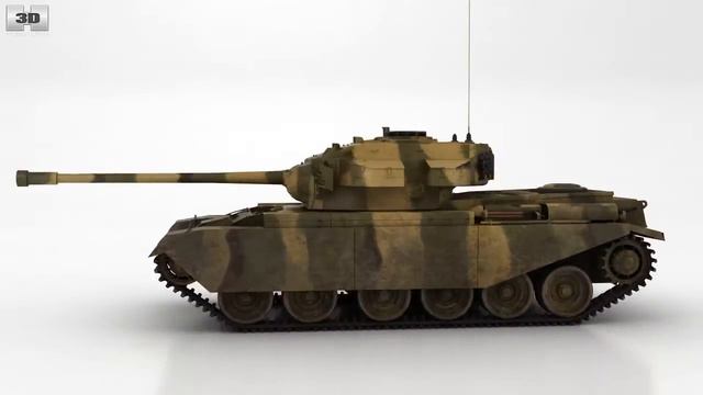 Centurion tank 3D model by Humster3D.com смотреть онлайн