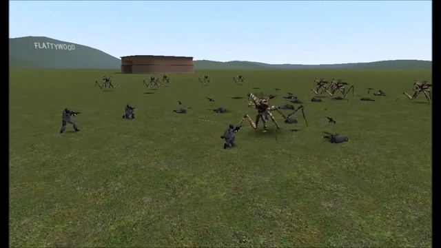 GMOD Starship Troopers NPC WAR смотреть онлайн