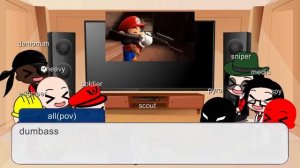 smg4 gacha tf2 reacting mario in tf2