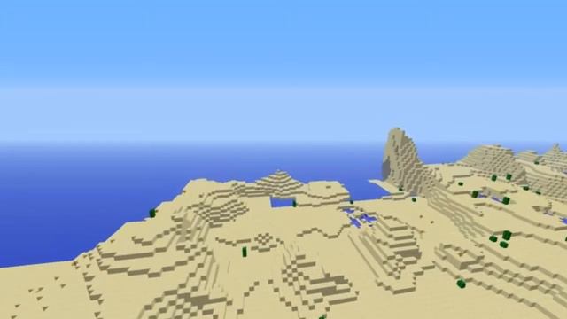 MINECRAFT SEED: HUGE DESERT AND EXTREME HILLS! смотреть онлайн