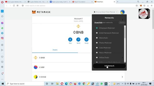 How To Add Klaytn (KLAY) Chain to Metamask | Klaytn (KLAY) Chain | Crypto Wallets Info смотреть онлайн