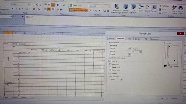 Cara ubah text tegak vertikal di excel/ cara memutar tulisan di excel смотреть онлайн